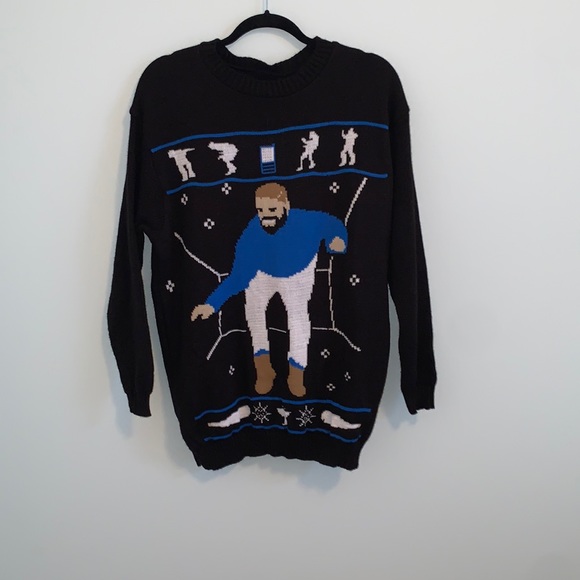 Infinity Sweaters | Large Drake Holiday Sweater | Color: Black/Blue | Size: L | Nguyenjenn's Closet